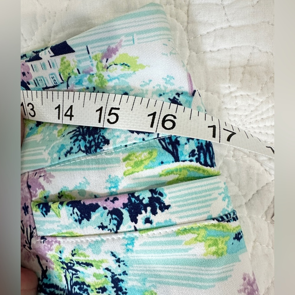 NWT Kim Rogers SZ 10 Scenic Print Women's Skorts pull on tummy control - Picture 3 of 7
